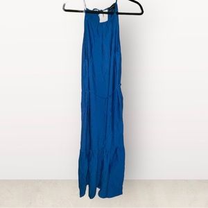 Banana Republic Factory midi/maxi tie front dress - size Medium teal color